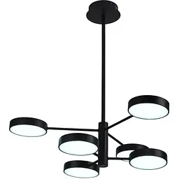 Світильник стельовий Miorro LED Fiori з пультом ДУ 70W 2700-6000К чорний (51-313-002) - мініатюра 3
