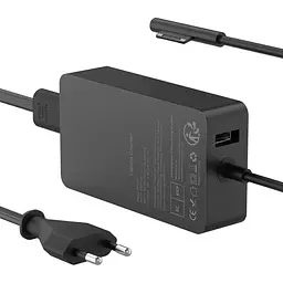 Зарядний пристрій IFEART MDSF65 65Вт, 15В, 4А для Surface Pro, Surface Laptop, Surface Go, Surface Book з портом USB