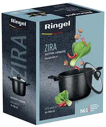 Каструля RINGEL Zira (6.3 л) 24 см з кришкою висока - мініатюра 4