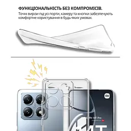 Чохол до мобільного телефона BeCover Silicone Xiaomi 15T Transparent (714688) - мініатюра 4