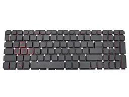 Клавіатура для ACER Nitro 5 AN515-41, AN515-42, AN515-51, AN515-52, AN515-53 (RU Black, RED leter з підсвіткою) - мініатюра 3
