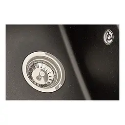 Кухонна мийка Zerix ZS-6250S-14 Black metallic ZX4594, Чорний матовий - мініатюра 4