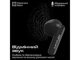 Навушники TWS HiFuture ColorBuds2 Black - мініатюра 2
