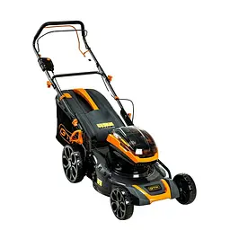 Газонокосарка акумуляторна самохідна GTM BLM48H-SP (48 см, 30-80 мм, 70 л, BL, 18+18 В, без акумуляторів та зарядного пристрою)