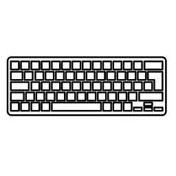 Клавіатура ноутбука ASUS U44/K45 черная UA (A43530)