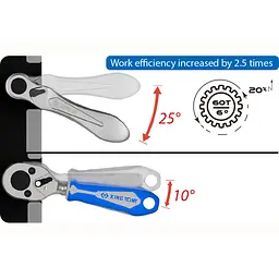 Тріскачка міні 1/4" 60 зубів - мініатюра 2