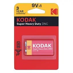 Батарейки Kodak 9V Крона 1 шт. - мініатюра 2