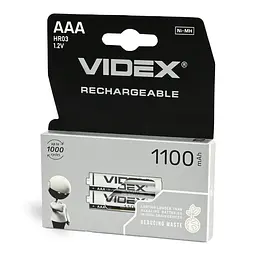 Акумулятори Videx HR03/AAA 1100mAh double blister/2шт VIDEX (23337-000)