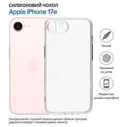 Чохол до мобільного телефона BeCover Apple iPhone 17e Transparent (715147) - мініатюра 7