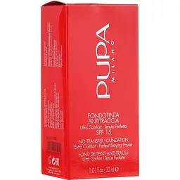 Тональна основа Pupa No Transfer Foundation відтінок 02 (Light Beige) 30 мл (51702) - мініатюра 3