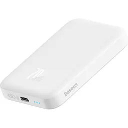Портативна батарея - акумулятор бездротовий Baseus Magnetic Mini 20W 6000mAh білий - мініатюра 5