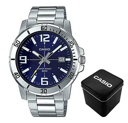 Чоловічий годинник Casio MTP-VD01D-2B Сріблястий ( AT1141-0118 )