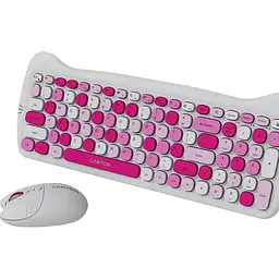 Комплект (Клавіатура та Миша) CANYON HSET-W6 EN Kitty Edition AAA+АА Wireless Pink - мініатюра 4