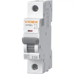 Автоматичний вимикач Videx Resist RS6 1п 10А 6кА С (VF-RS6-AV1C10)