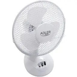 Вентилятор AdlerAD 7302 white настільний/ 45Вт/ D=23см/ автоповорот/ білий (AD7302) - мініатюра 3
