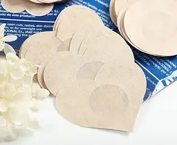 Комплект одноразових накладок Nipple, 5 пар, бежевий - мініатюра 2