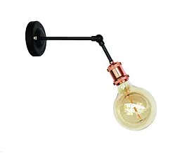Бра настінне Levistella 752WM1106-1, E27, чорний, рожеве золото, для дому та зала