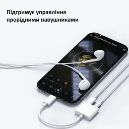 Перехідник Lightning to 3.5mm/Lightning 2LT-WH-BP Orico (CA912797) - миниатюра 6
