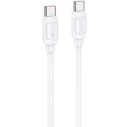 Cable Type-C/Type-C HOCO X115 240W 1m (круглий) White