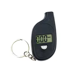 Манометр (тестер тиску шин) цифровий LCD дисплей чорний (G0001637) - мініатюра 6