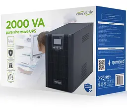 Джерело безперебійного живлення EnerGenie 2000 ВА / 1600 Вт / 9 А*ч (EG-UPS-PS2000-01) - мініатюра 4