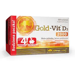 Вітаміни та мінерали Olimp Sport Nutrition Gold-Vit D3 2000, 120 таблеток