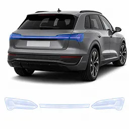 Антигравійна захисна бронеплівка за лекалами для Audi Q8 e-tron GE facelift 2023-2025 - задні ліхтарі стопи