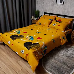 Комплект постільної білизни Moon&Star Бязь Gold Люкс Butterfly Bloom Полуторний 143х210 наволочки 2х70х70