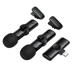 Бездротова мікрофонна система BOROFONE BFK16A Winner dual-mic (Lightning) Black - мініатюра 7