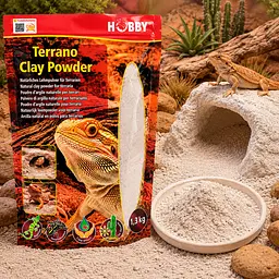 Глиняний порошок для тераріумного субстрату Hobby Terrano Clay Powder white 1,3 кг (33214) - мініатюра 2