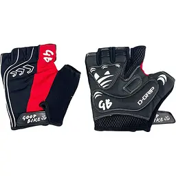 Велорукавиці Good Bike D-Grip короткий палець розмір L червоні (94506Red-IS) - мініатюра 2