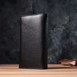 Місткий жіночий гаманець з натуральної шкіри KARYA 22859 чорний - мініатюра 10