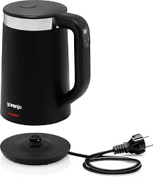Gorenje Електрочайник 1.7л, Strix контроль, LED дисплей, чорний - мініатюра 10