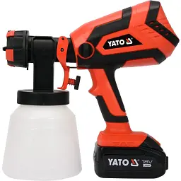 Фарбопульт акумуляторний Yato Li-Ion 18В, 4 А/г, 1 л/хв, бачок 1 л (YT-82765) - мініатюра 2