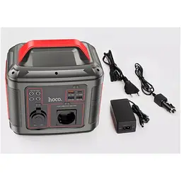 Портативна електростанція Hoco DB28, 80000 mAh, 300W, 3USB, Type-C, AC, PD, QC, black - мініатюра 5