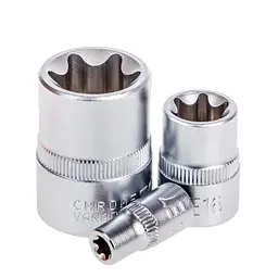 Набір головок торкс Alloid 1/4" 3/8" 1/2" DR Е4-Е24 14 шт (НГЕ-424K) - мініатюра 4