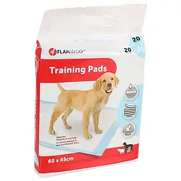 Flamingo Training Pads Puppy одноразові пелюшки для цуценят розмір M 60×40 см 20 шт