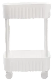 Етажерка 2-х ярусна 6021 Honeycomb WHITE 17х27х43 см VIOLET HOUSE meb0000378 - мініатюра 3