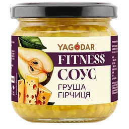Соус без цукру Yagodar Груша-гірчиця для сиру та салату, 200 г