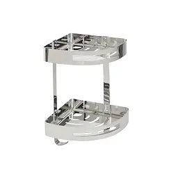 Поличка на два яруси Platinum 2201-2-9 Gb, Нержавіюча сталь - мініатюра 2