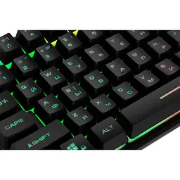 Клавіатура 2E KG355 LED 87key USB Black Ukr (2E-KG355UBK) - мініатюра 4