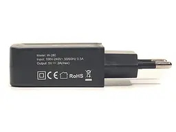 Зарядний пристрій PowerPlant W-280 USB/microUSB 220 В, 5 В, 2 A (SC230037) - мініатюра 2