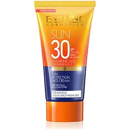 Сонцезахисна емульсія для обличчя Eveline SPF 30 для чутливої шкіри 50 мл - мініатюра 2
