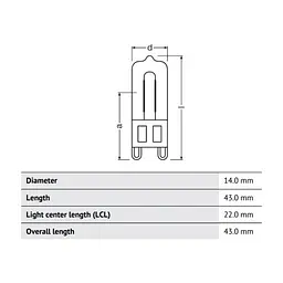 Лампочка Osram LEDVANCE HALOPIN ECO 33W/460Lm/2700K G9 (4008321208668) - мініатюра 3