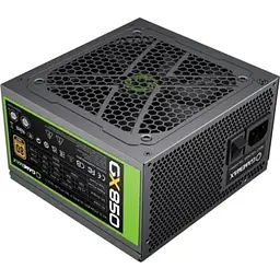 Блок живлення GameMax 850 Вт GX-850, Black, модульний, 80+ Gold, Active PFC, 12 см, 3xMolex / 6xSATA / 4x6+2-pin / 2x4+4-pin / 1x20+4-pin, захист OVP / UVP / OCP / OLP / OPP / SCP