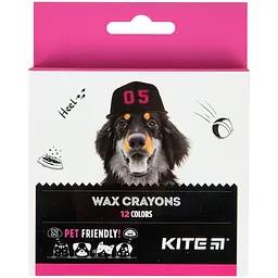 Крейда воскова Kite Dogs 12 кольорів (K22-070)