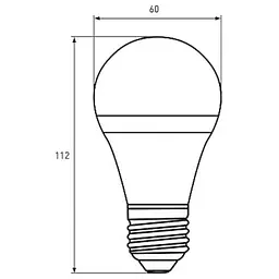 Лампочка Eurolamp E27 (MLP-LED-A60-10274(E)) - мініатюра 3