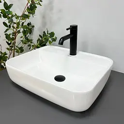 Умивальник VBI Ragusa white накладний VBI-014500, Білий - мініатюра 2