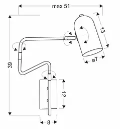 Бра Candellux 21-75468 HOSTI - мініатюра 4