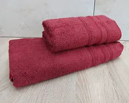 Набір турецьких махрових рушників Ada Turkey 50х90+70х140 Brick - мініатюра 2